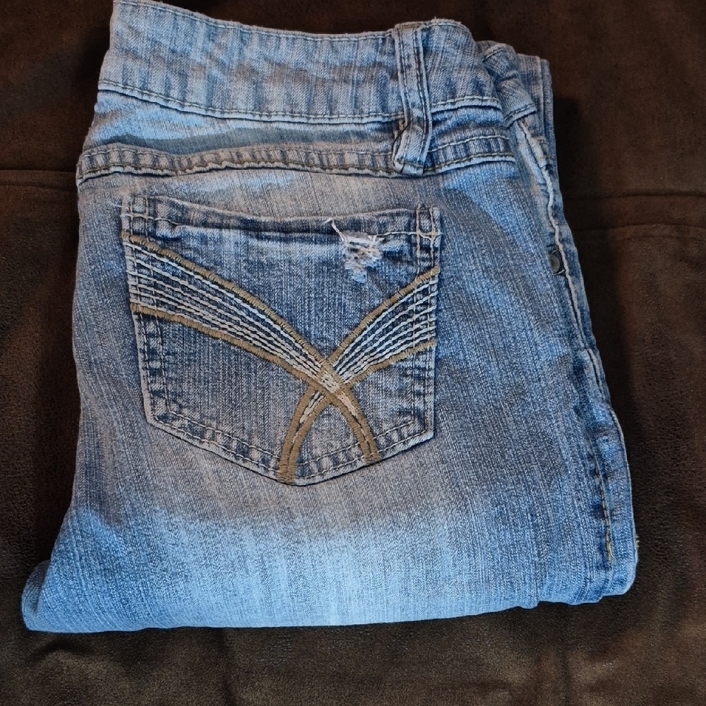 Mudd Blue Skinny Jeans Distressed Denim